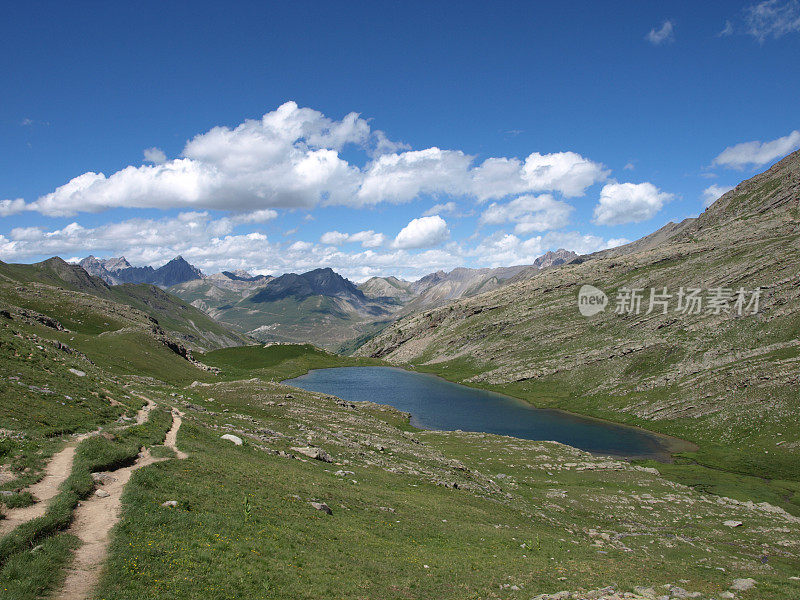 GR 5徒步步道阿尔卑斯山商业旅游法国与山湖